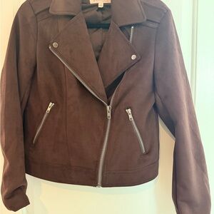 Brown Suede Women's Jacket